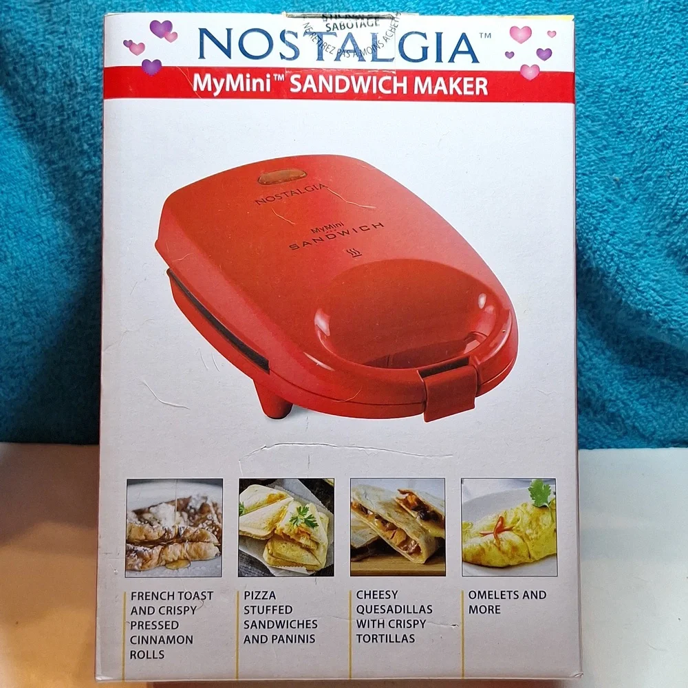 Mini Sandwich Maker Omelette, French Toast & Quesadilla Maker NEW‎ - Picture 2 of 5